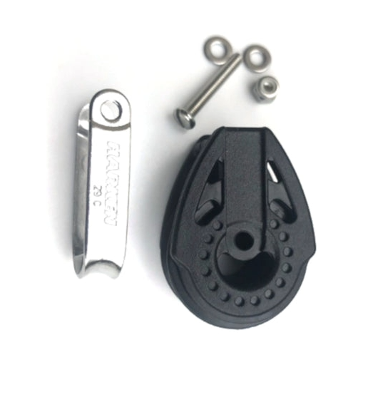 Motón de carbono 29mm Harken para block plate ILCA